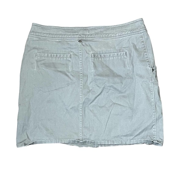 Ascend Casual Mini Skirt‎ Pencil Stretch Gray Lined Tulip Hem Women Size 4 - Picture 9 of 9